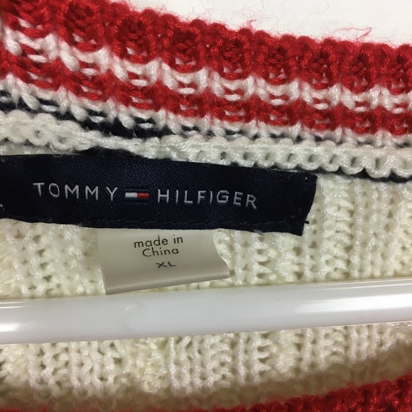 Tommy Hilfiger Ivory Sweater Dress Spell Out XL - Picture 7 of 8